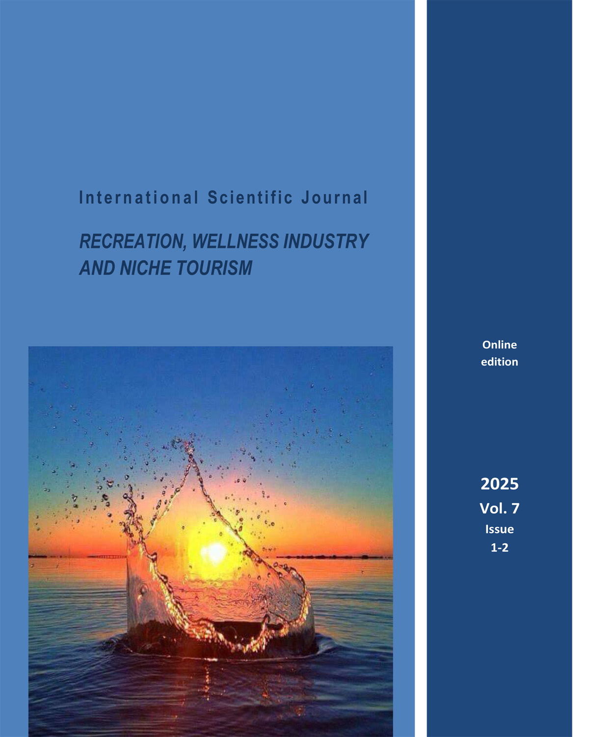 Journal of Smart Innovations on the Recreative & Wellness Industries and Niche tourism Vol.7, Issue 1-2 (January-December) 2025